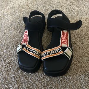 Anthropologie Dad Sandals Size 39